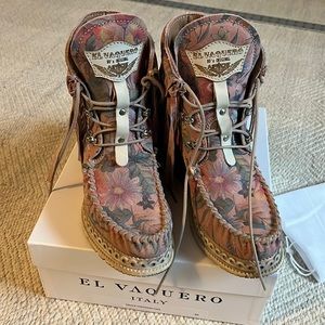 El Vaquero Grace Freedom pink ankle boot